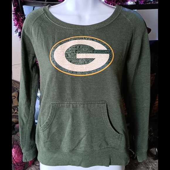 💚💛 Green Bay Packers Team Apparel Pullover Hoodie Girls XL 14 16 NFL Football - Picture 1 of 10